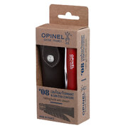Opinel Colorama Trekking Knife #08 Inc Sheath - Red