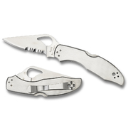 Spyderco Meadowlark 2 Stainless - Plain And Serrated Blade 