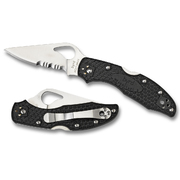 Spyderco Meadowlark 2 Lightweight Black - Combo Blade