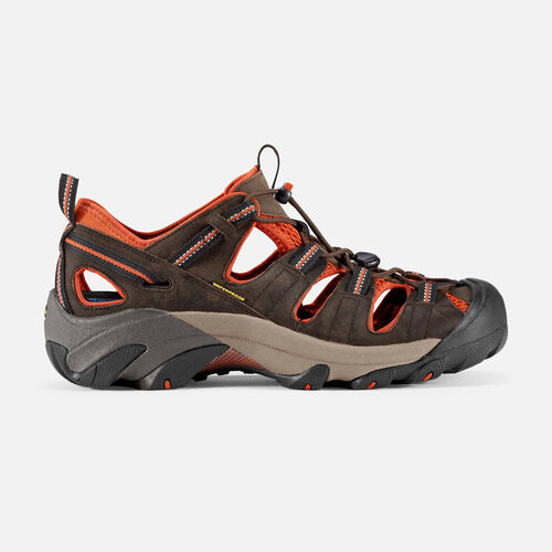 Keen Mens Arroyo Ii Leather Sandle - Black Olive/Bombay Brown 10