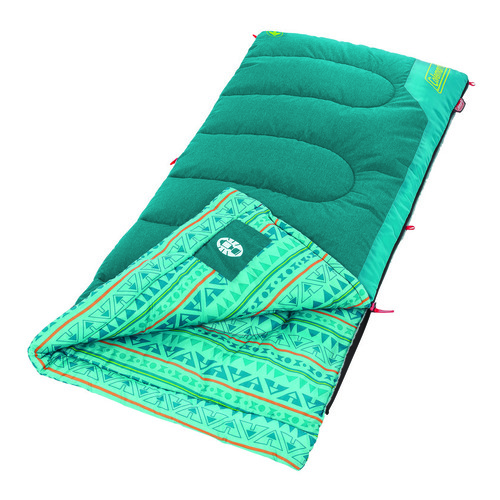 Coleman Kids Youth Sleeping Bag +10C - Teal / Grey