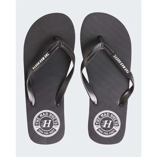 The Mad Hueys Surf Fish Party Thongs 10 - Black