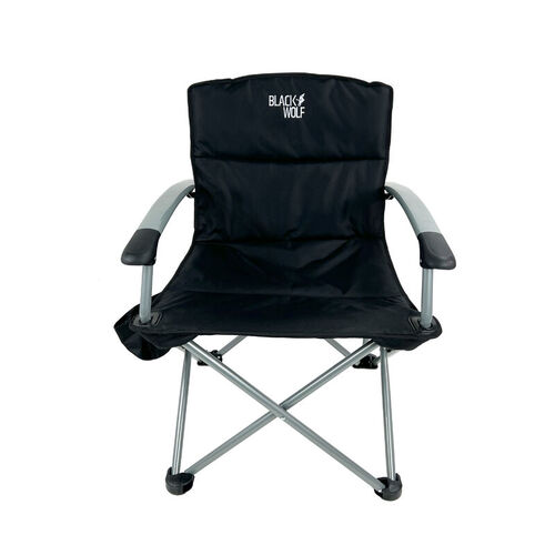 Black Wolf King Chair - Jet Black