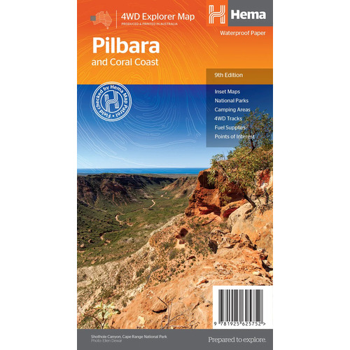 Hema Pilbara & Coral Coast Map      