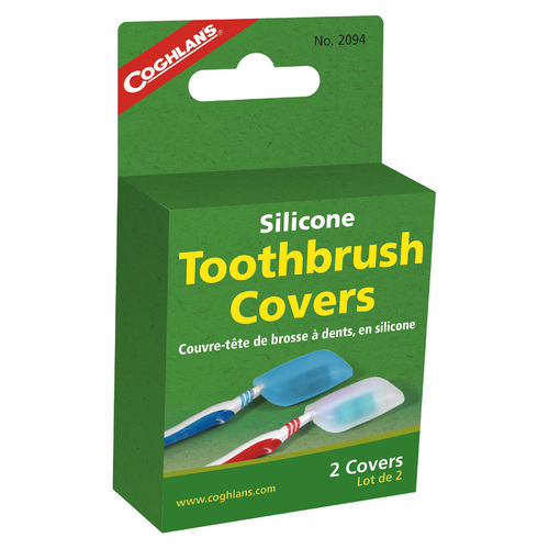 Coghlans Silicone Toothbrush Covers - 2 Pack
