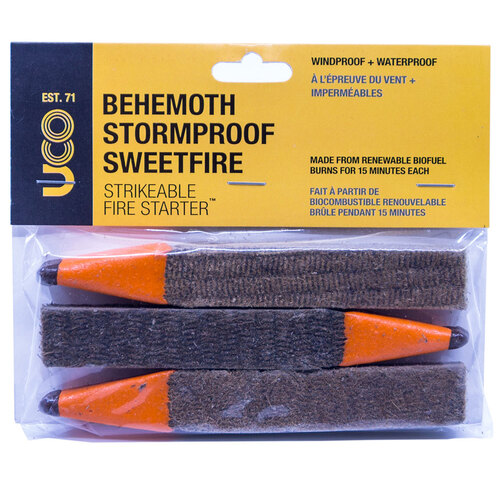 UCO Gear Stormproof Behemoth Strikable Fire Starter - 3 Pack