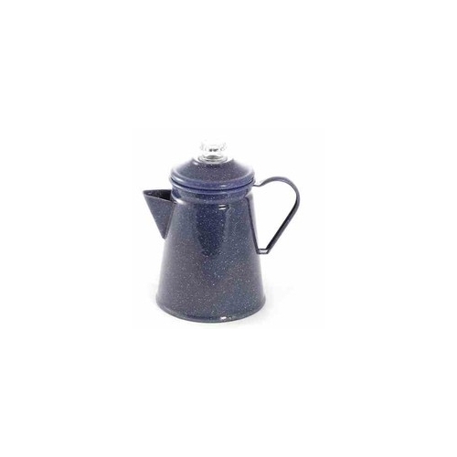 Falcon Enamel Coffee Pot/Percolator & Knob Blue/White Speckle 1.9L