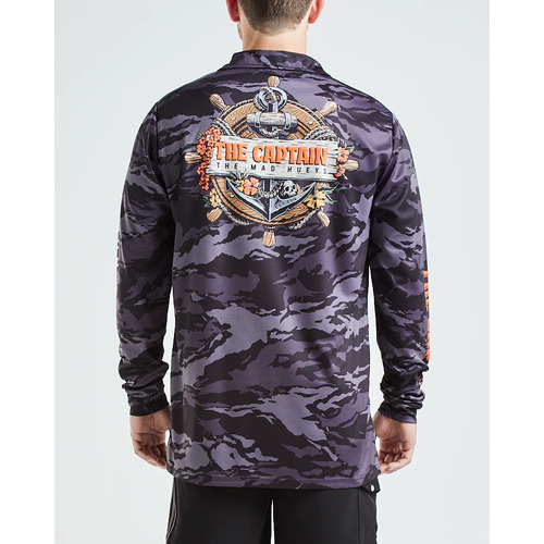 The Mad Hueys CAPTAIN WHEEL | UPF50+ Fishing Shirt - XL