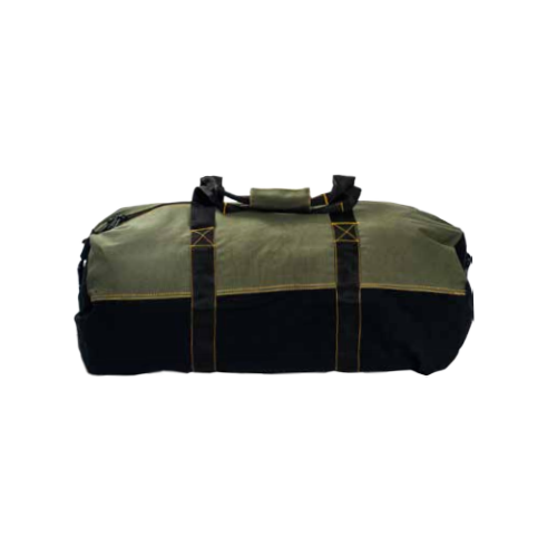 Huss Cabellas 30" Canvas Duffle Bag - Olive/Black