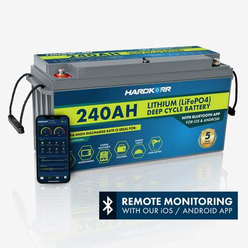 Hard Korr 240Ah Lithium (LiFePO4) Deep Cycle Battery w/Bluetooth