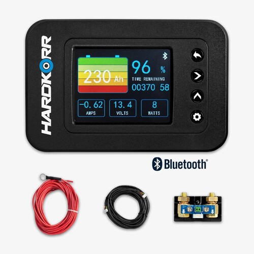 Hard Korr Bluetooth Battery Monitor with High-Precision 500A Shunt
