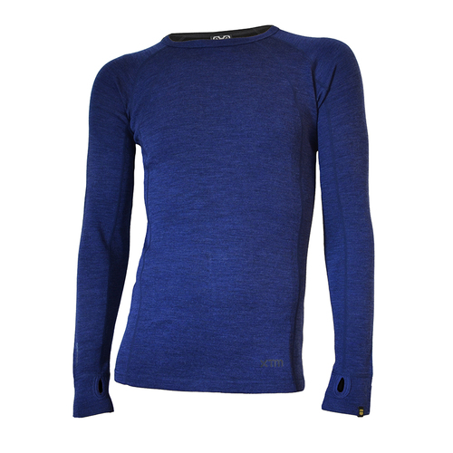 Xtm Mens Merino Thermal Long Sleeve Top S - Navy Marle