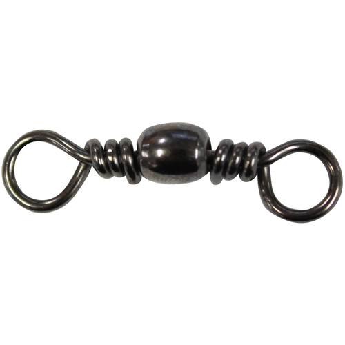 Mustad Barrel Swivel #10 51Lb Black Pk10