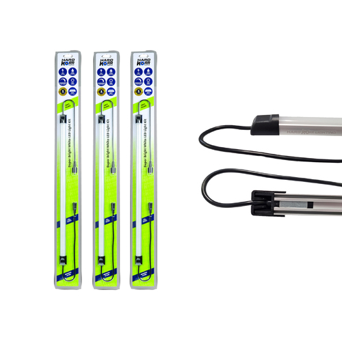 3 x Hard Korr 48cm White Led Light Bar With Diffuser