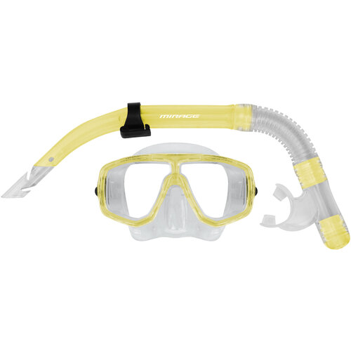 Mirage Cruise Silicone Adult Mask & Snorkel Set - Yellow
