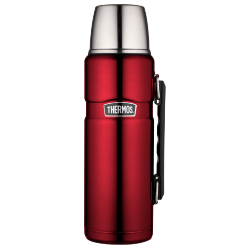 Thermos 1.2L Stainless King Stainless Steel Vacuum Flask - Red