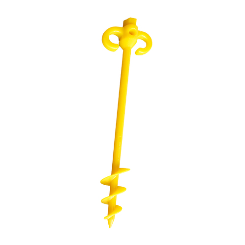 Supa Peg 500mm Screw Peg - Yellow - Polycarbonate